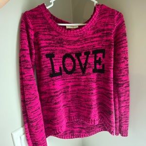 LOVE Sweater Women Pink